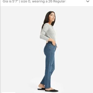 Everlane authentic stretch high rise cigarette Jean
